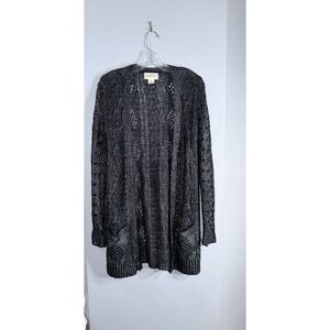 Denim and Supply Ralph Lauren vintage black silver cardigan women's small